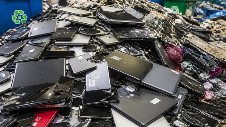 Retired technology in need of recycling.